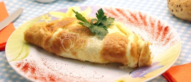 Омлет с грибами