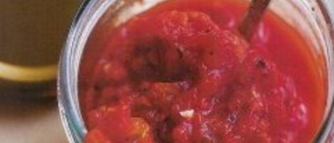 Простой томатный соус для пиццы