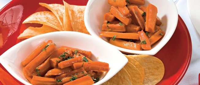 Глазированные в меду овощи