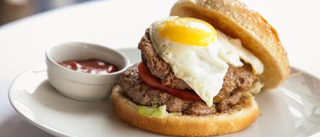 Бургер с двумя котлетами