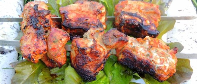 Свинина в овощном маринаде