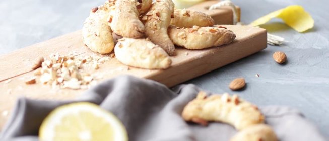 Постное лимонное печенье