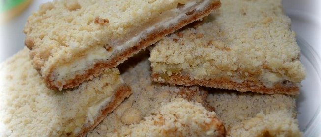 Печенье насыпное с творогом и грушей