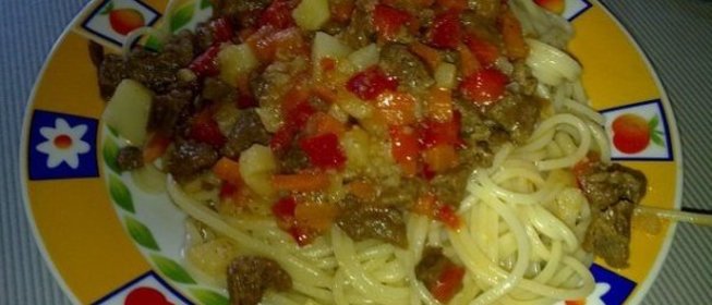 Мясной соус для домашней лапши