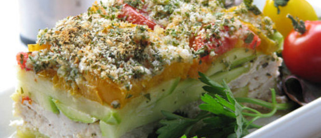 Запеканка из кабачков и филе индейки