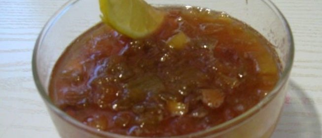 Варенье из ревеня с лимоном