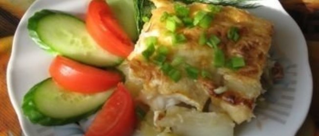 Запеканка с рыбой