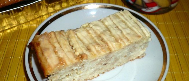 Запеканка творожная с овсяными хлопьями