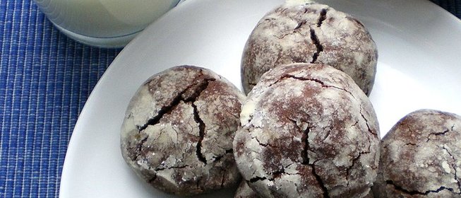 Шоколадное печенье с кофе