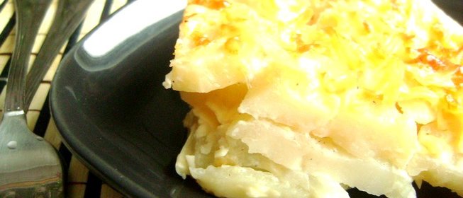 Картофель запеченный в молоке