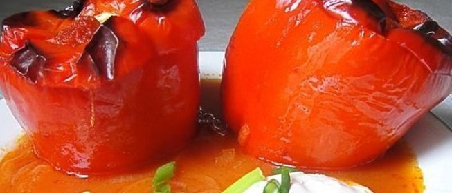 Фаршированный перец в фольге