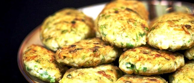 Рыбные котлеты с рисом