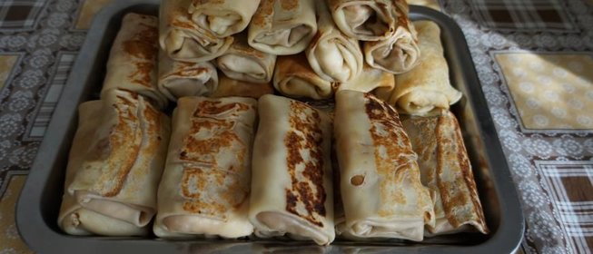 Блинчики фаршированные