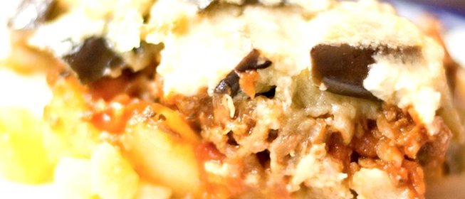 Греческая мусака с картофелем