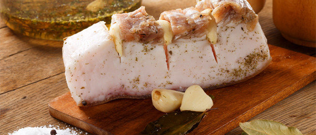 Сало в чесночном рассоле