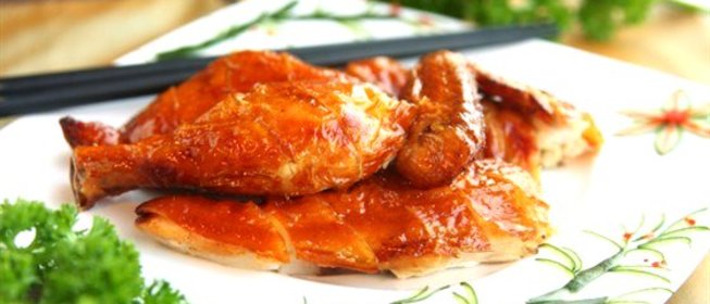 Куриные крылышки в глазури с грейпфрутом