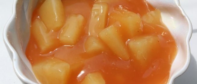 Кисло-сладкий соус с ананасами