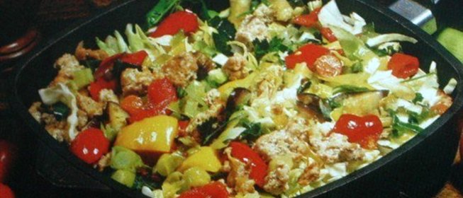 Капустная запеканка с мясом