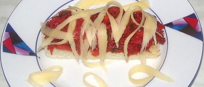 Брускетта с овощами