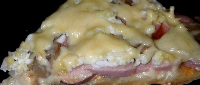 Пицца на готовой основе