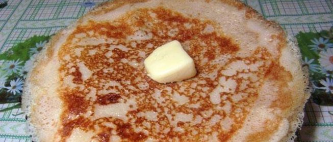 Блинчики на молоке дрожжевые