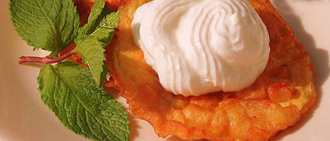 Оладьи из баклажанов с медом