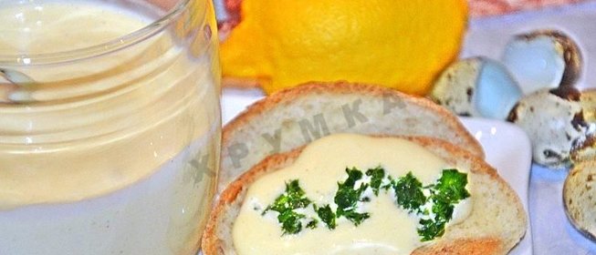 Домашний майонез на перепелиных яйцах