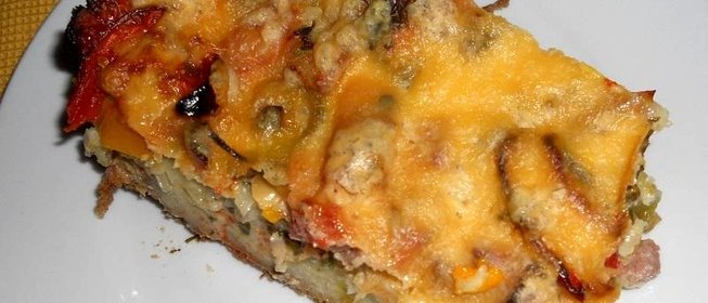 Пицца на кабачковой подушке