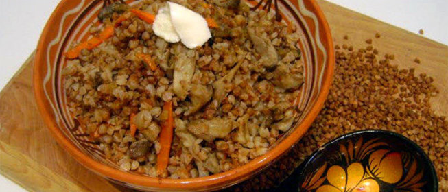 Гречка с грибами