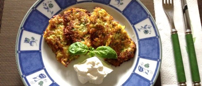 Блинчики из цуккини и картофеля