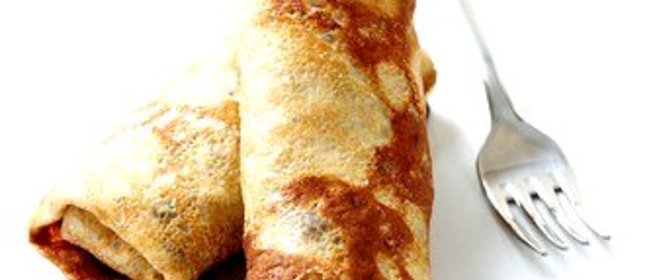 Блины с селедкой