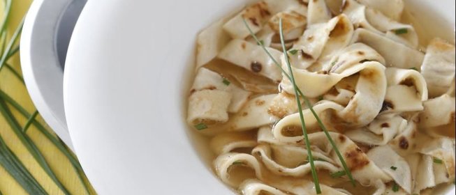 Суп с блинчиками