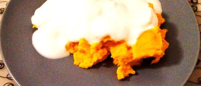 Тыквенная запеканка с йогуртом