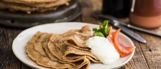 Блины на темном пиве