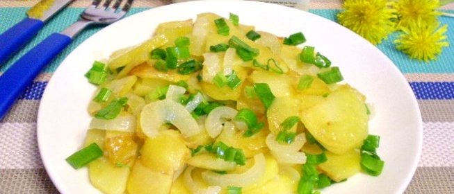 Жареная картошка с луком
