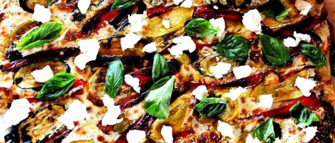 Вегетарианская пицца на гриле