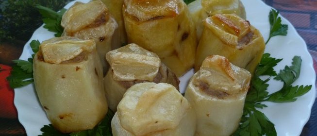 Картофельные бочонки с сюрпризом