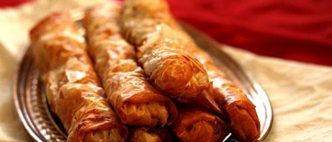 Блинчики с тыквой, беконом и козьим сыром