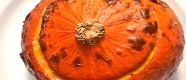 Тыква фаршированная мясом и рисом