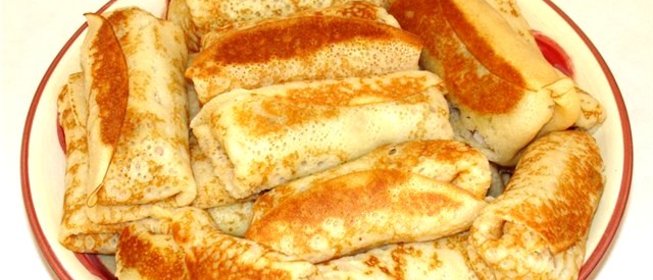 Блины с капустой