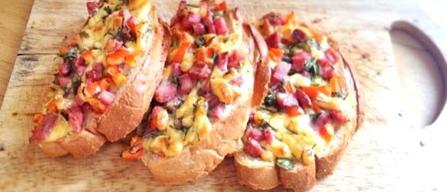 Мини пицца на чиабатте