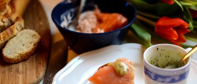 Соус к копченой рыбе