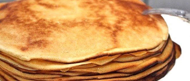 Блины Mинутка на сковороде