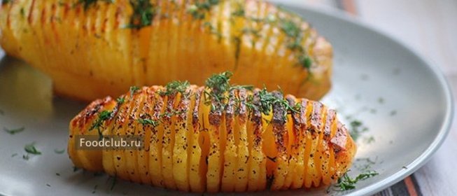 Картофель веером