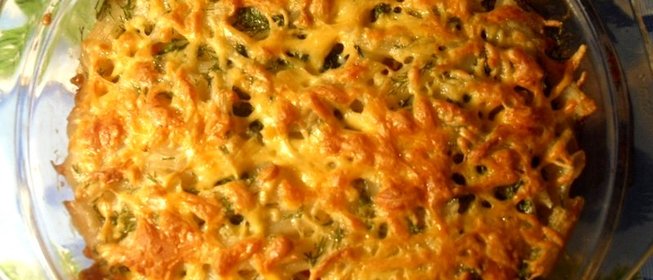 Макаронная запеканка с говяжим фаршем