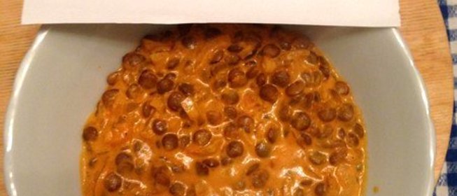 Чечевица в имбирном соусе