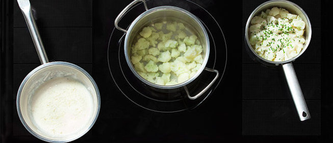 Цветная капуста под соусом морне