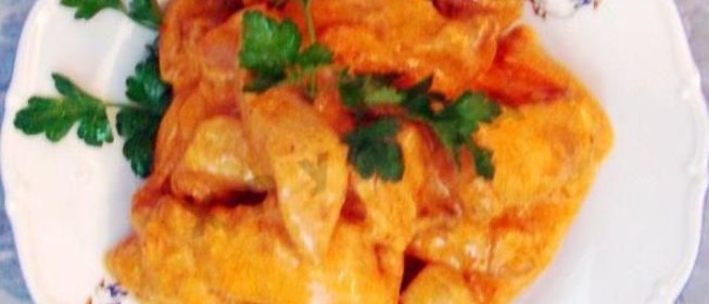 Свинина по-строгановски