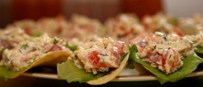 Закуска с чипсами