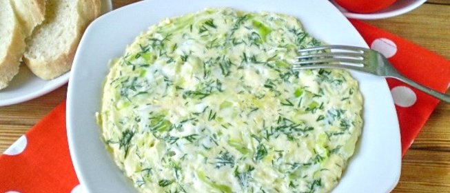 Капустный омлет